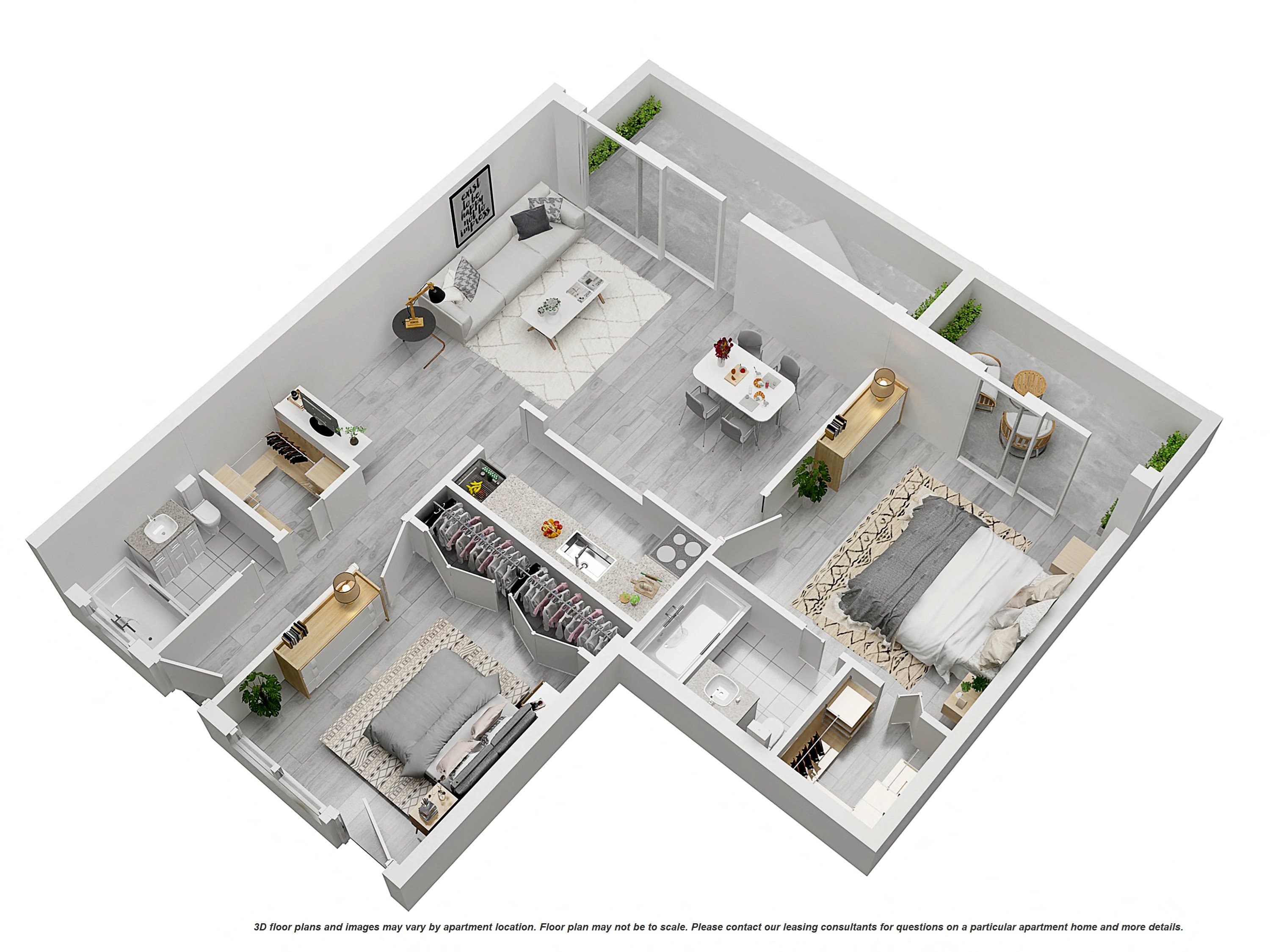 2 Bedroom/2 Bath